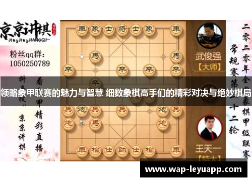 领略象甲联赛的魅力与智慧 细数象棋高手们的精彩对决与绝妙棋局
